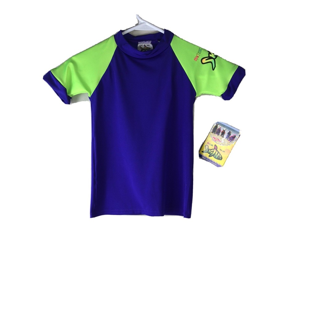 Radicool Skins Size 2 Sun Protective Swim Top Short Sleeve Swim Shirt Rash Guard - Picture 1 of 7